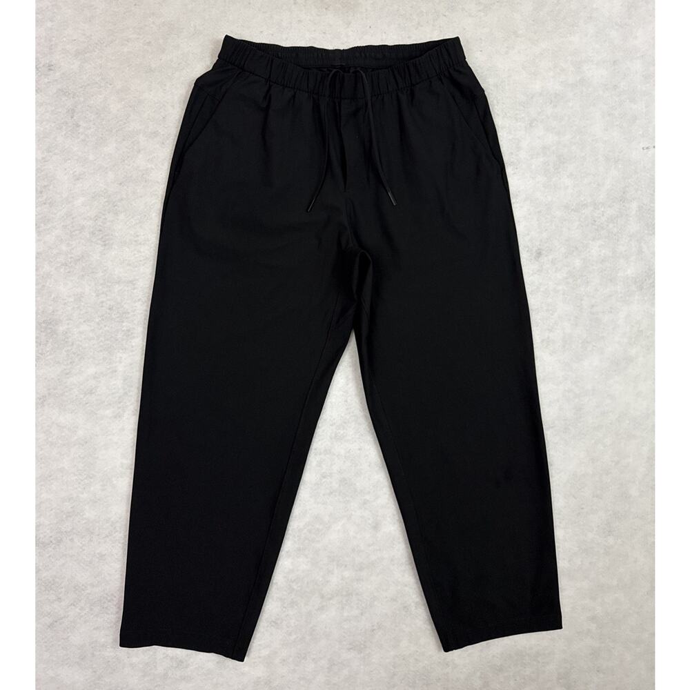 Lululemon Mens M Pants ABC Pull On Black Warpstreme Athleisure Golf LM5APMS
